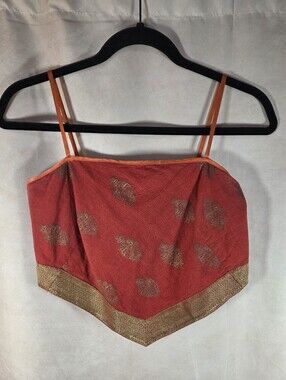 Vintage Free People Handkerchief Hem Cropped Cami Top Medium